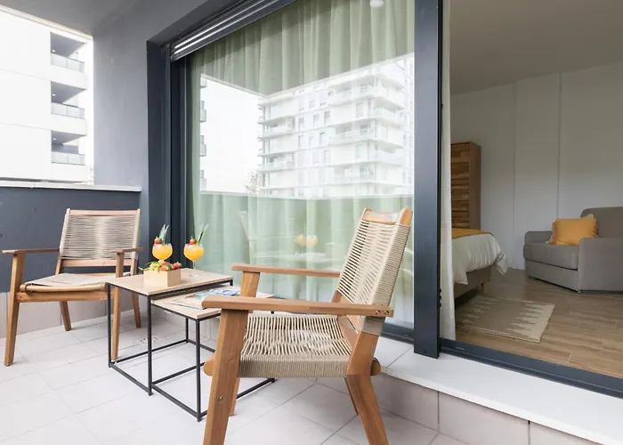 Apartahotel Dormforyou Arena Delux Terraza